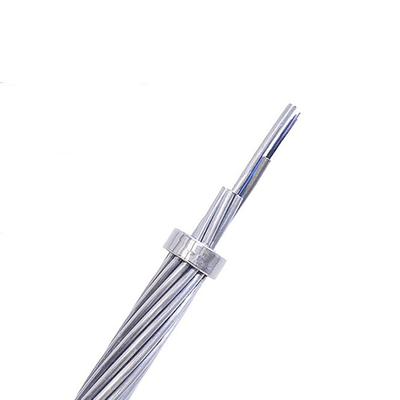 AA слой OPGW 48 ядра волоконно-оптического кабеля с одномодным натяжением G652 Ground Wire Outdoor Aerial Dielectric