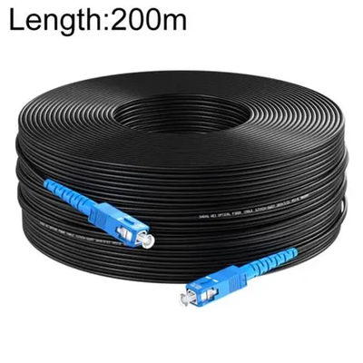 1 ядро G657A1 FTTH кабеля Drop Patch Cord с соединителем SC Single Mode Fiber Jumper